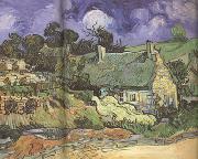 Vincent Van Gogh Thatched Cottages in Cordeville (nn04) Sweden oil painting artist